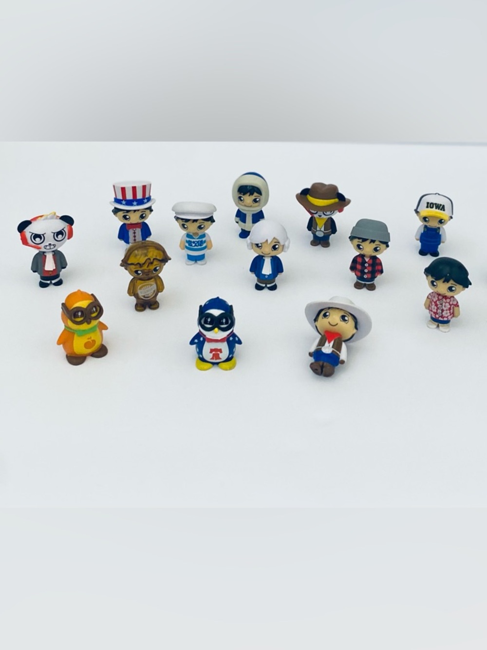 Ryan's World Road Trip Mini Figures Lot Of 15 US States Theme
